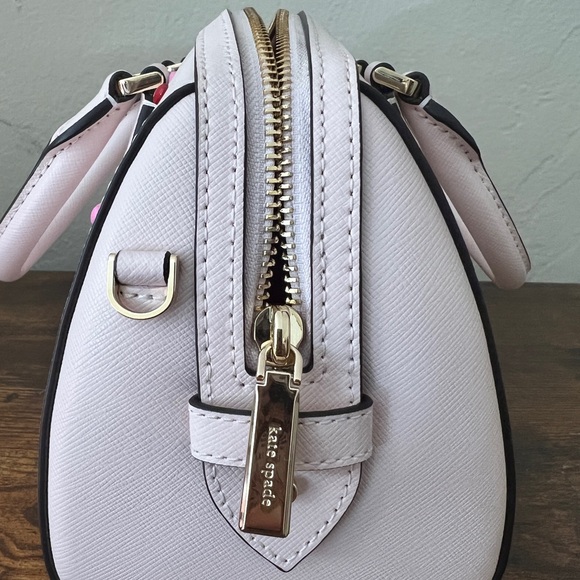 SET🩷 Kate Spade Madison Duffle Crossbody Bag & Wallet Heart Studs Powdered Sugar - Picture 12 of 16